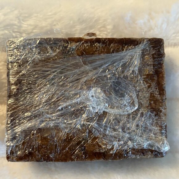Raw African Black Soap Bar 4.4 oz. 100% Pure Natural Organic Shea Butter - Picture 3 of 4